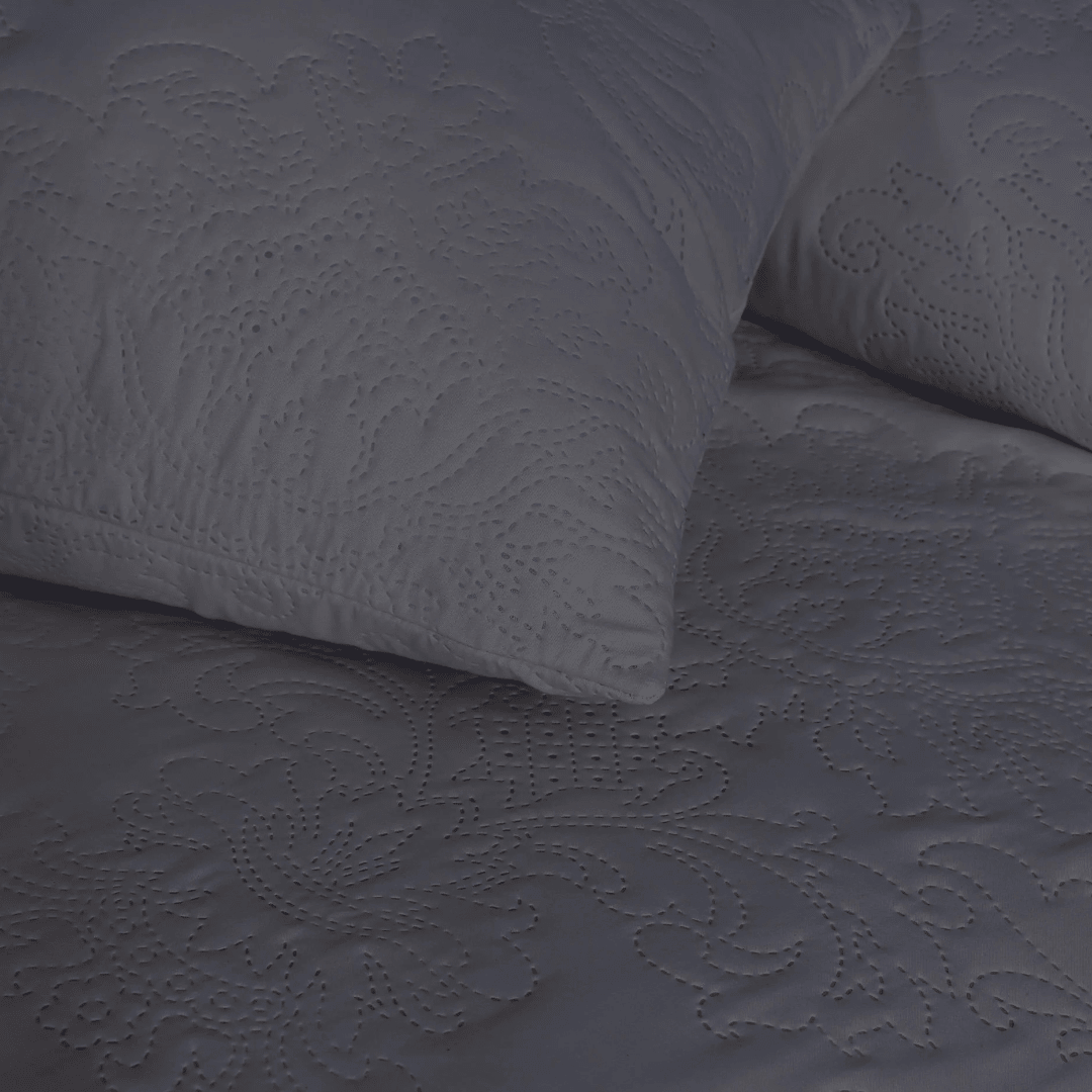 Luxury Bedspread - Smoke Grey