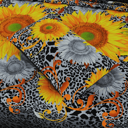 Crystal Cotton 3pc Bedsheet - Sunflower