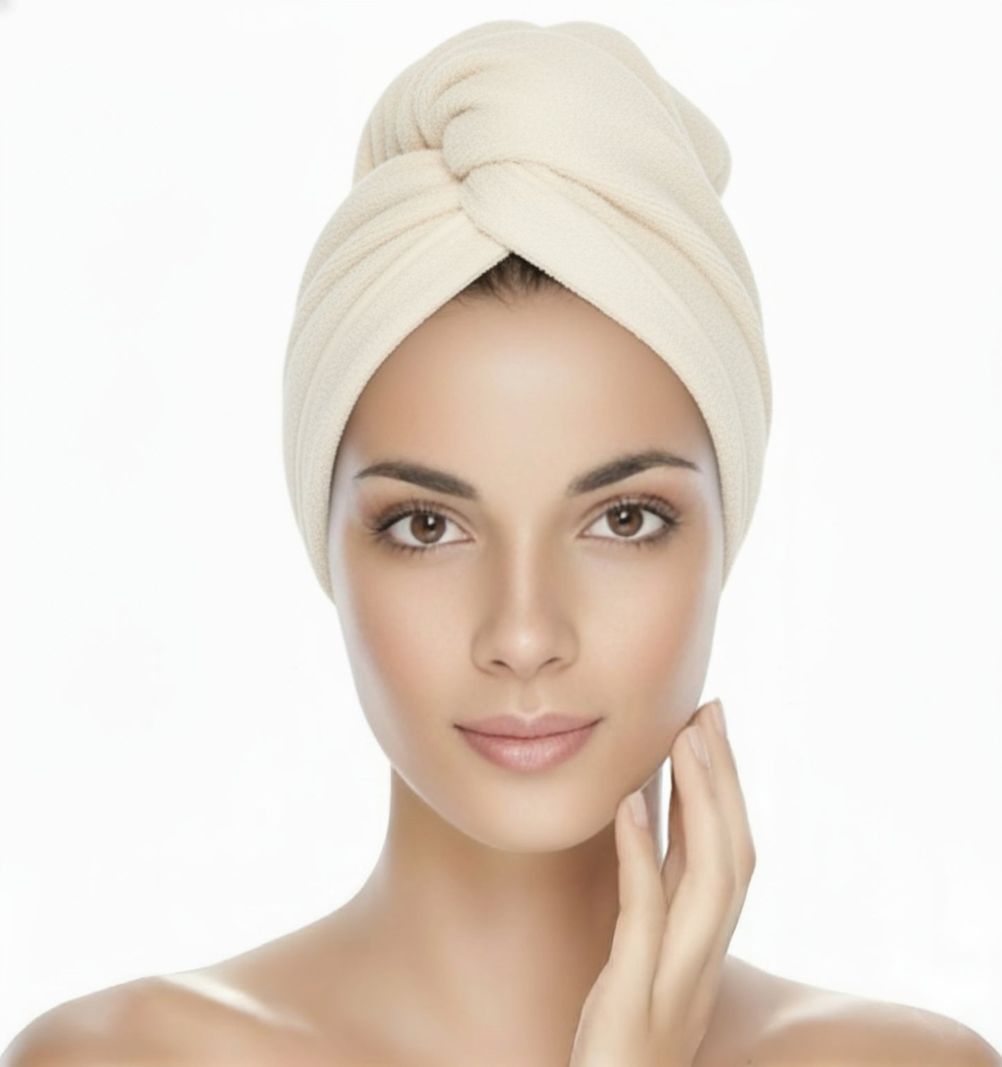 Hair Turban Off-White Shade