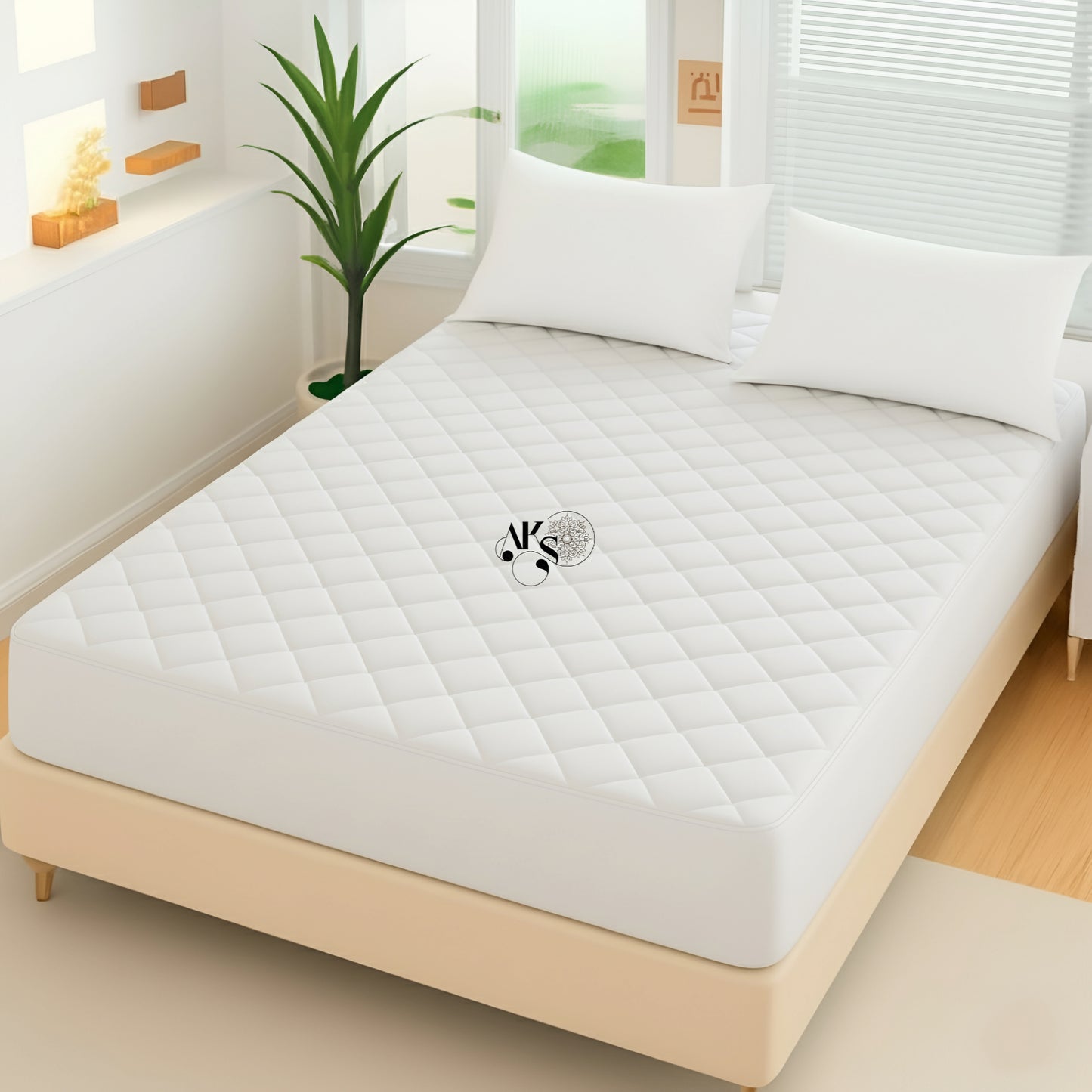 White Quilted Mattress Protector