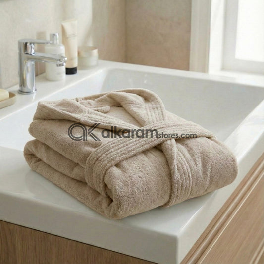Adult Light Beige Bathrobe