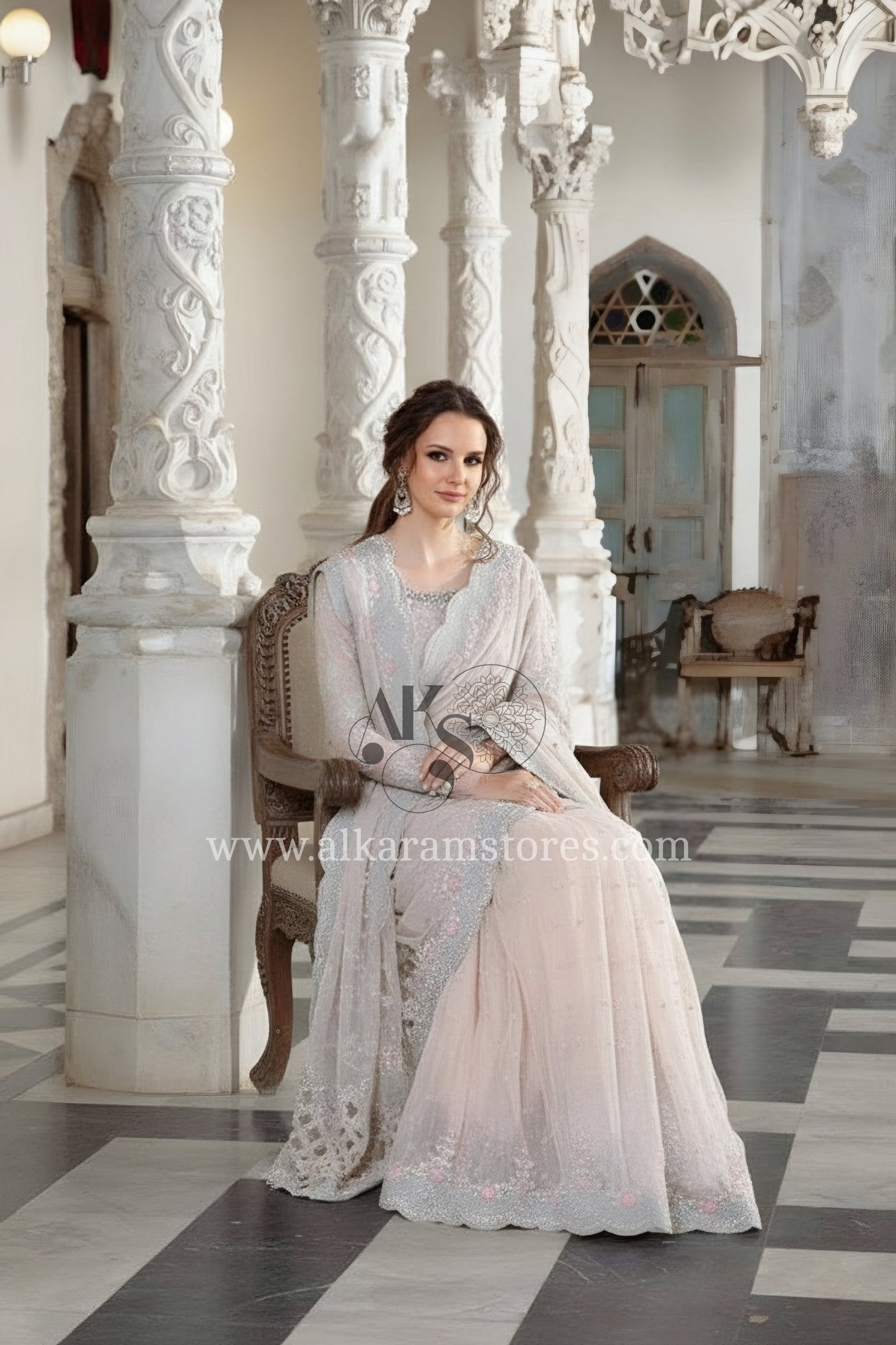 Fancy Saree Almond Pink# 109B