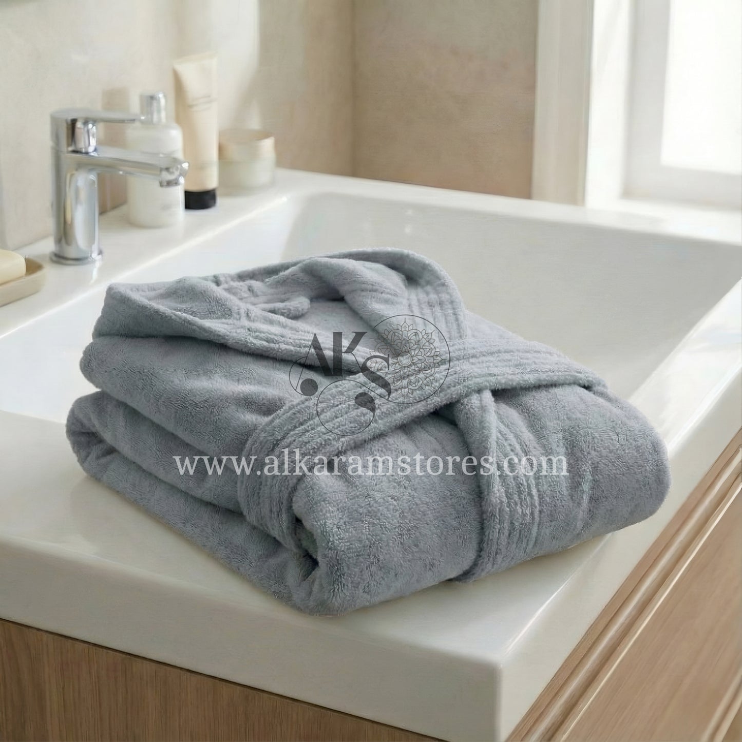 Adult Grey Bathrobe