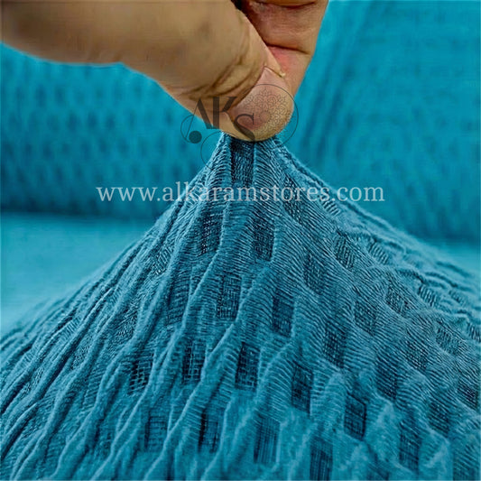 Turkish Cyan Blue Sofa Cover