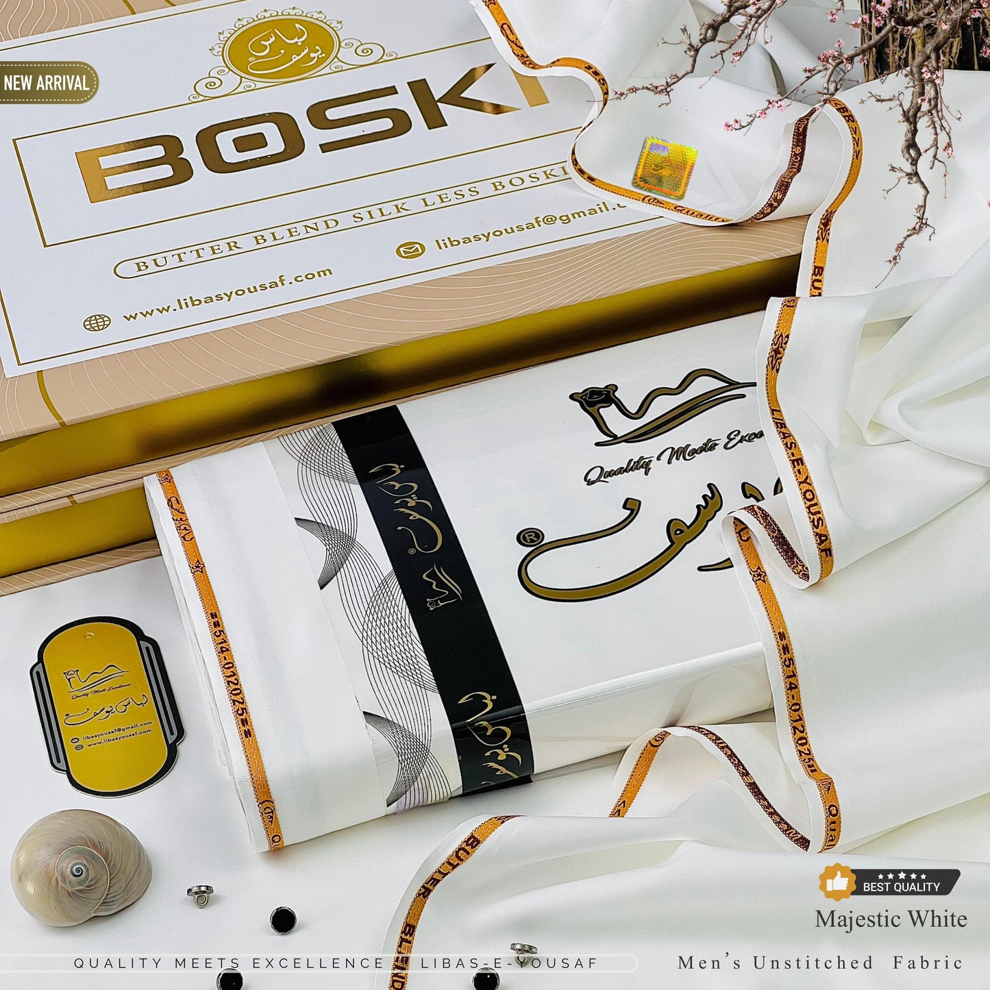 Libas e Yousaf Majestic White