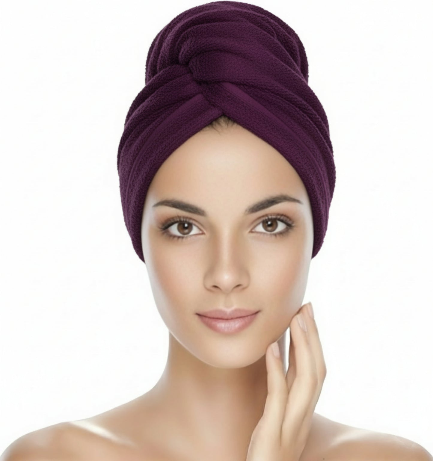 Hair Turban Purple Shade
