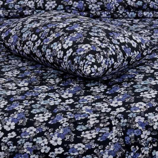 Pure Cotton 3pc Bedsheet Shadow Bloom