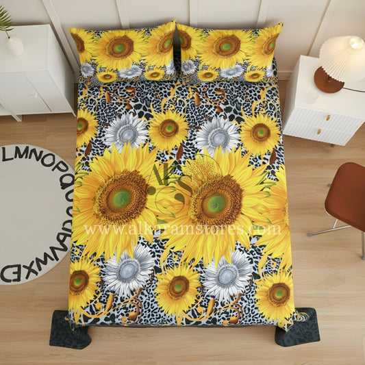 Crystal Cotton 3pc Bedsheet Sunflower