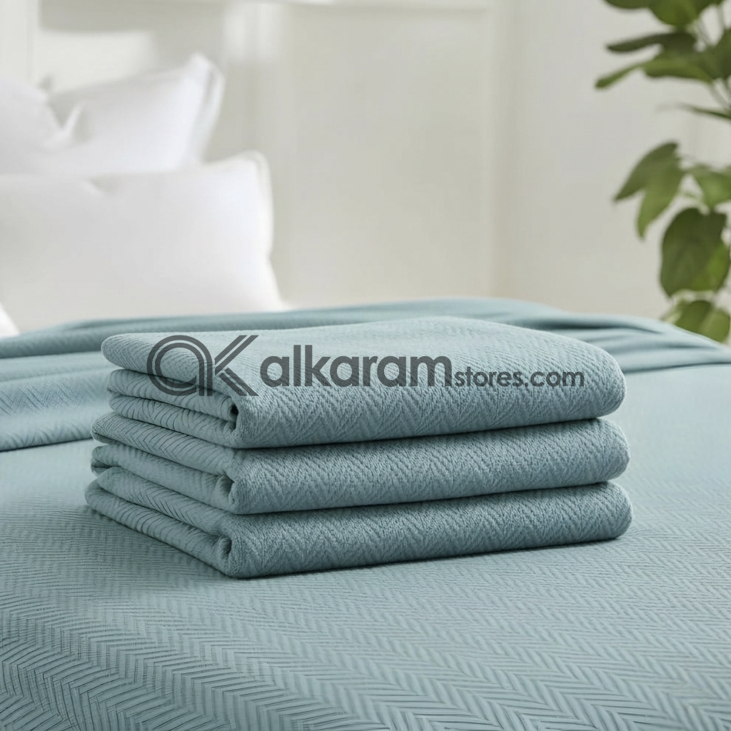 Thermal Blanket Cyan Blue