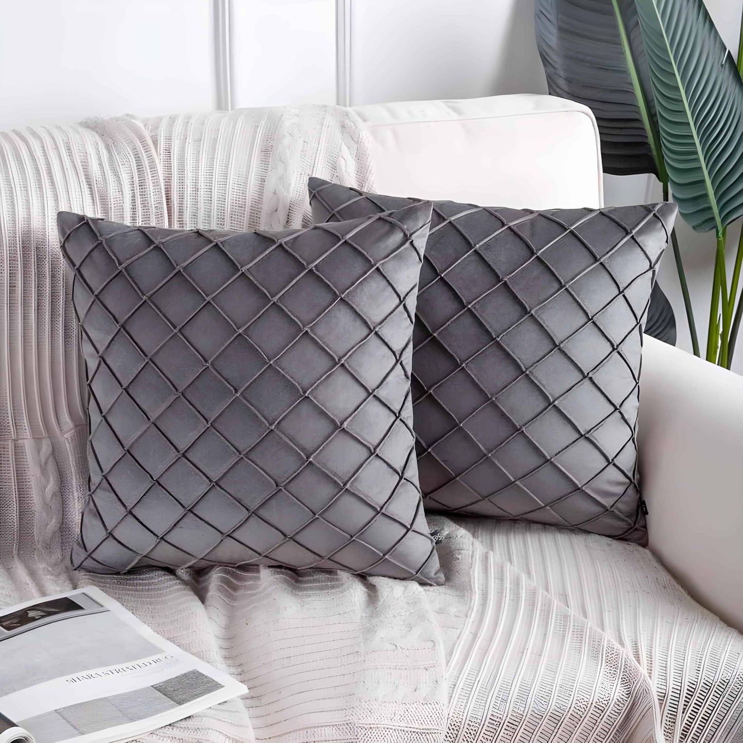 Velvet Cushion Covers - Pack of 2