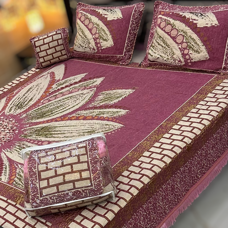 Velvet Jacquard 4 Piece Bedsheet