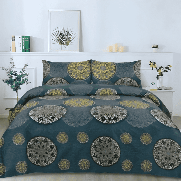 Cotton Satin 3pc Bedsheet - Lunar Sheet