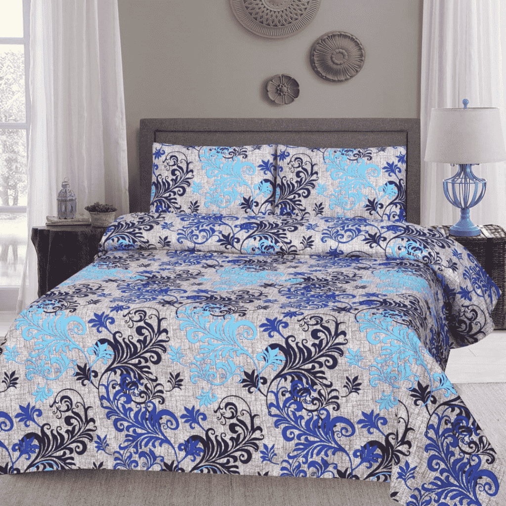 Crystal Cotton 3pc Bedsheet - Woody