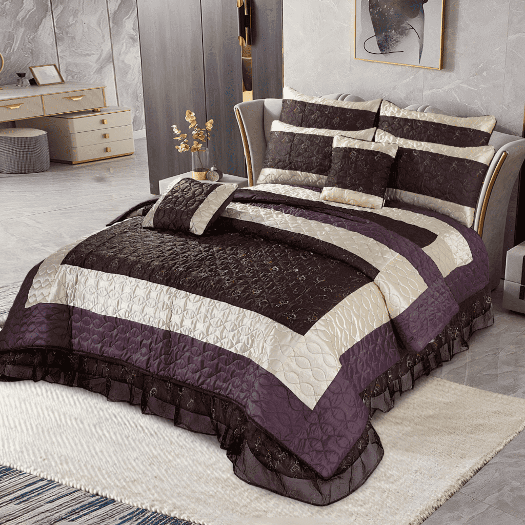 8pc Quilt Bed Set - Eclipse