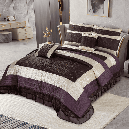 8pc Quilt Bed Set - Eclipse