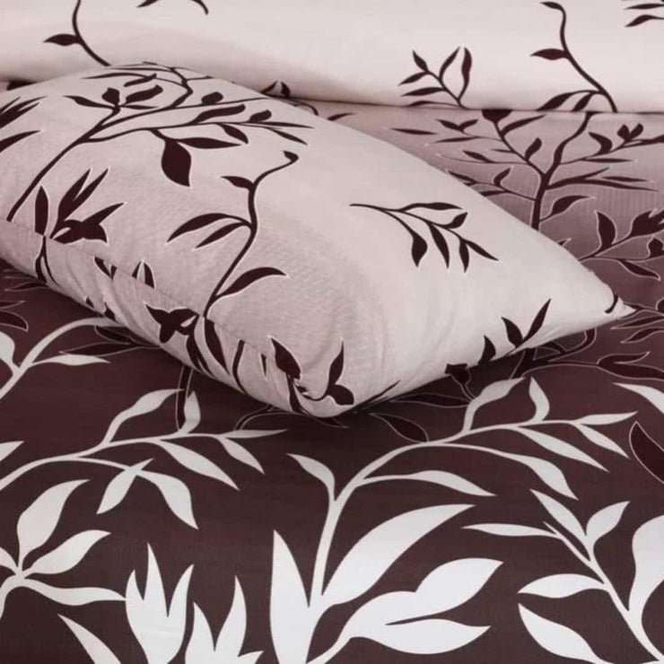 Cotton Satin 3pc Bedsheet - Coffee