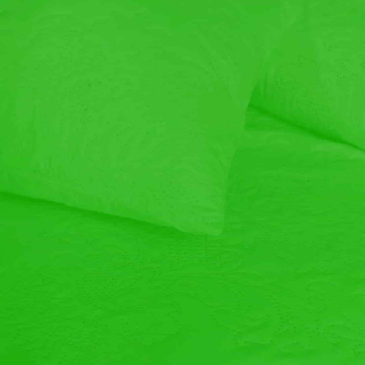 Luxury Bedspread - Glowing Green