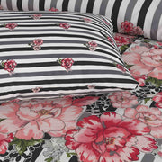 7pc Cotton Comforter Set - Pink Zebra