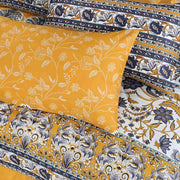 7pc Cotton Comforter Set - Yellow Dunes