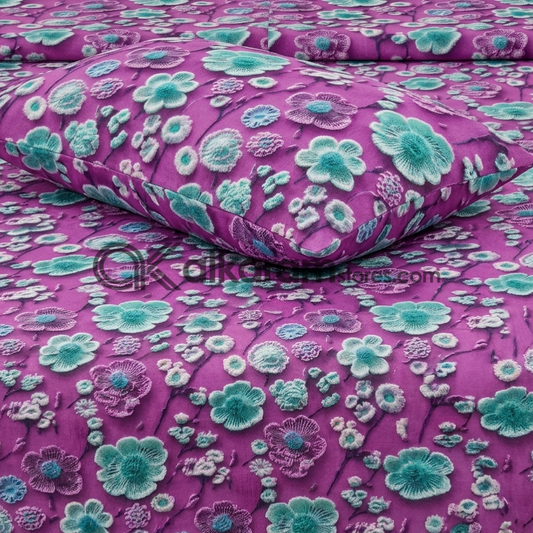 Pure Cotton 3pc Bedsheet Berry Frost