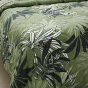 7pc Cotton Comforter Set Green Forest
