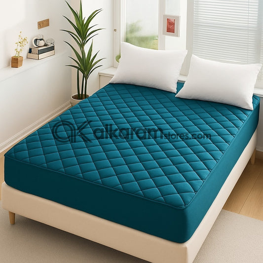 Zinc Quilted Mattress Protector