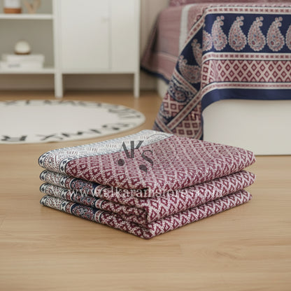 Crystal Cotton 3pc Bedsheet Dusty Rose