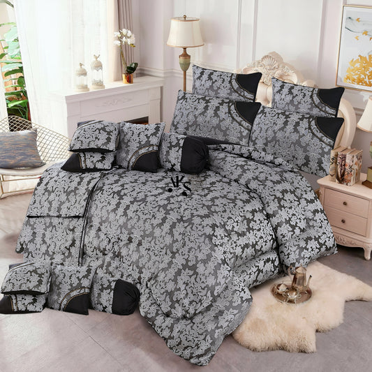 14pc Monochromatic Silver Bridal Set