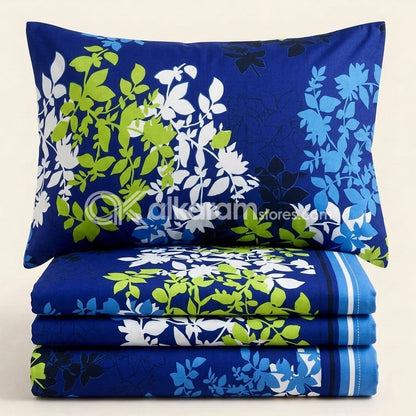 Crystal Cotton 3pc Bedsheet Blue Blaite