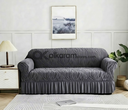 Zebra Grey Sofa Cover