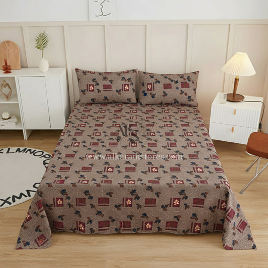 Crystal Cotton 3pc Bedsheet Rustic Floral
