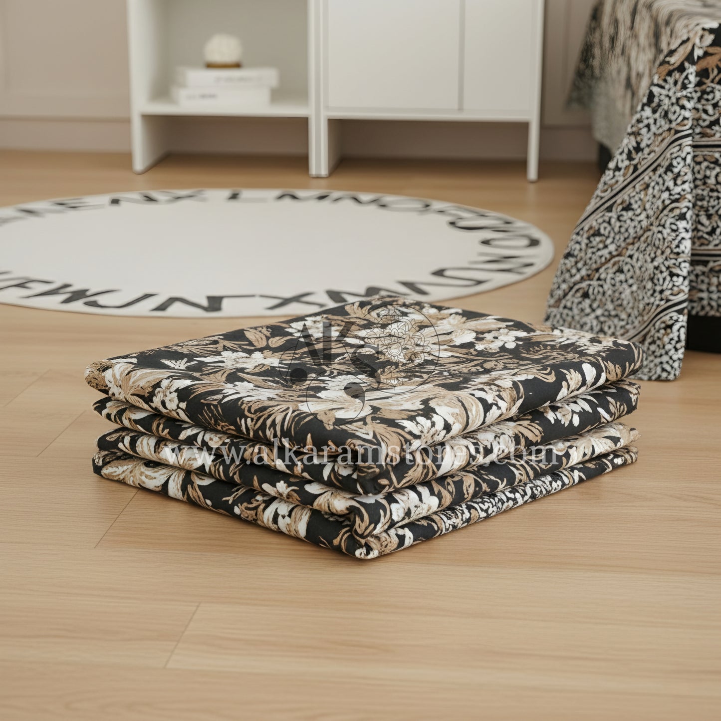 Crystal Cotton 3pc Bedsheet Cream Chintz