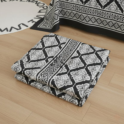 Crystal Cotton 3pc Bedsheet White Diamonds