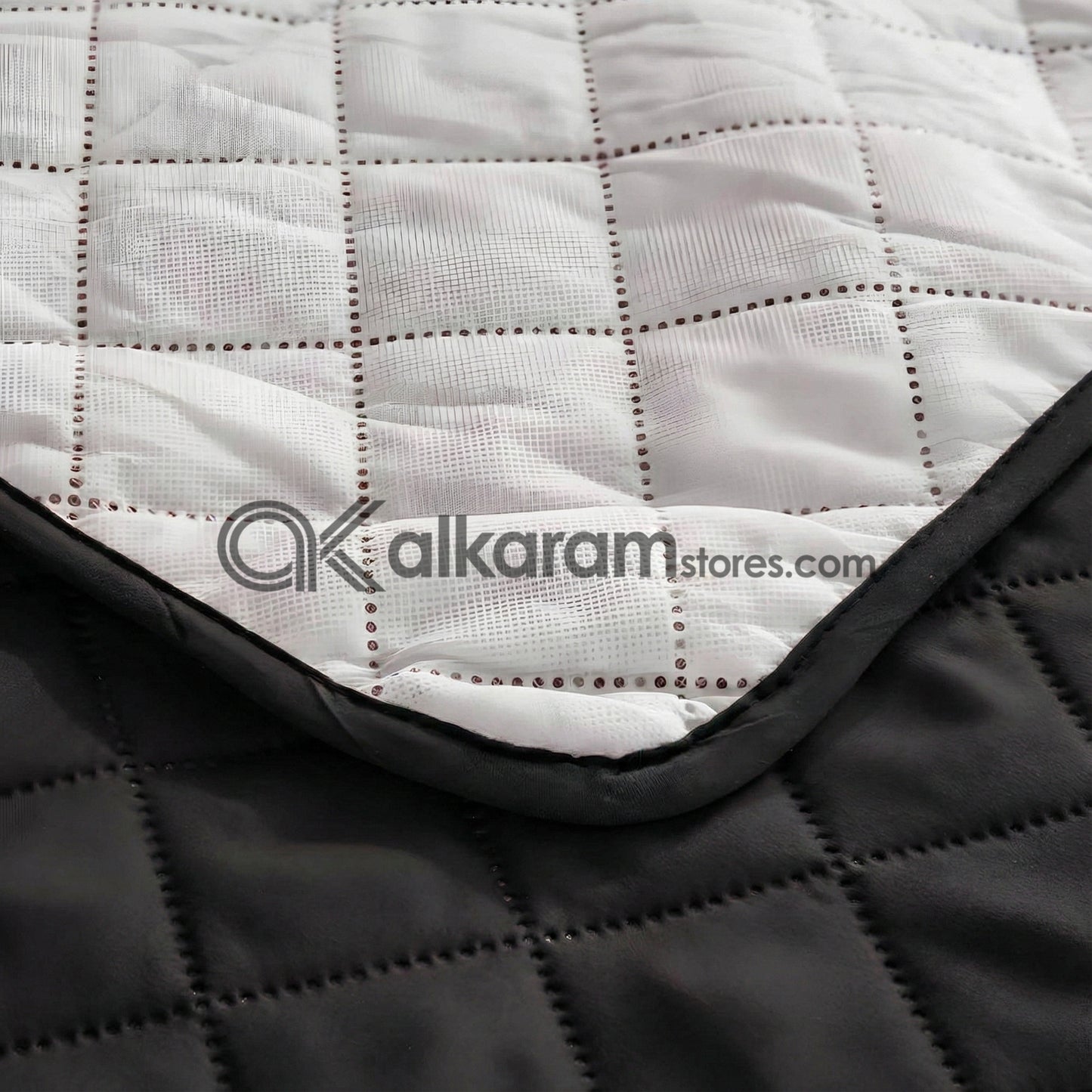 Quilted Black Sofa Cover