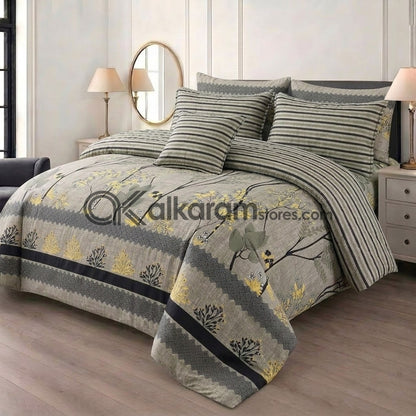 7pc Cotton Comforter Set Autumn