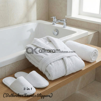 Adult Snow White Bathrobe Set-3 in 1
