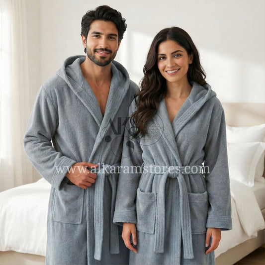 Adult Grey Bathrobe