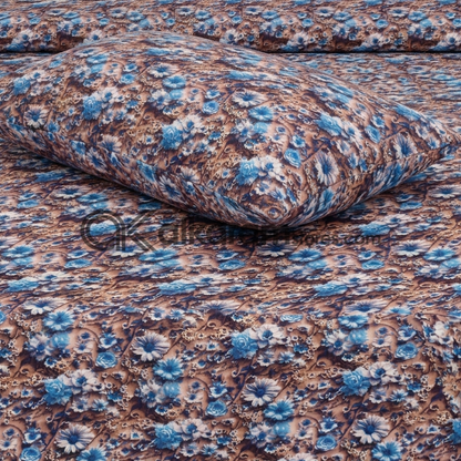Pure Cotton 3pc Bedsheet Bronze Marina