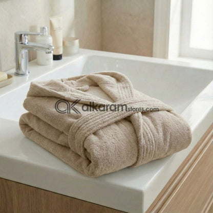 Adult Light Beige Bathrobe