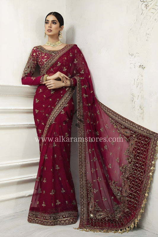 Fancy Saree Red# 113D