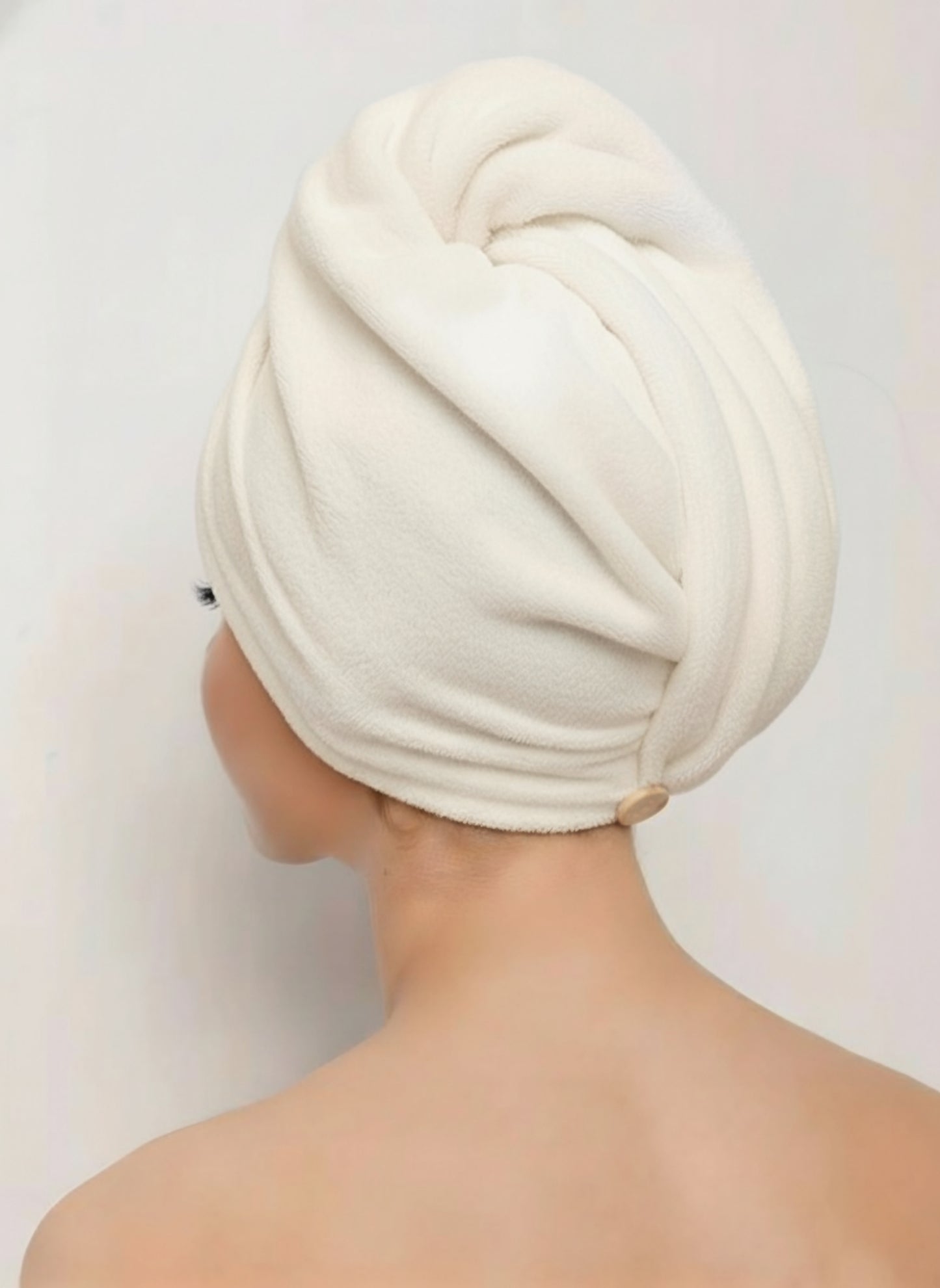 Hair Turban Off-White Shade