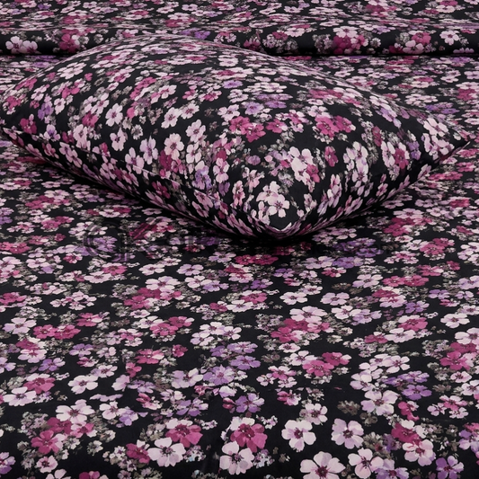 Pure Cotton 3pc Bedsheet Berry Shadow