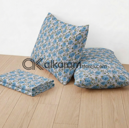 Pure Cotton 3pc Bedsheet Ocean Bloom