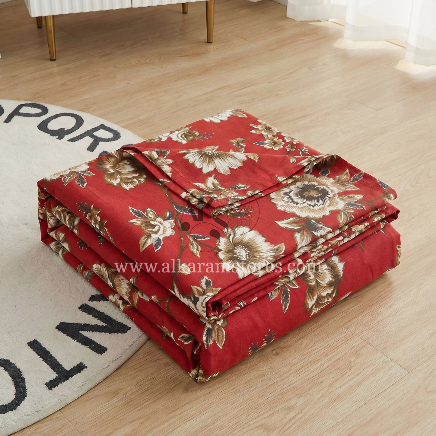 Crystal Cotton 3pc Bedsheet Ream Floral