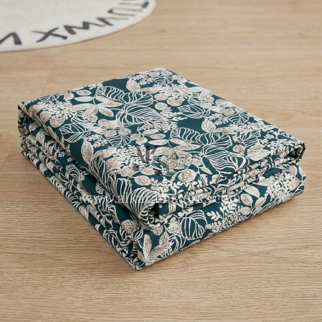 Crystal Cotton 3pc Bedsheet Green Mehream