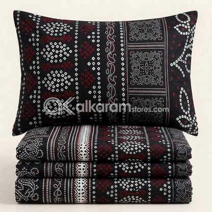 Crystal Cotton 3pc Bedsheet Dark Muaves