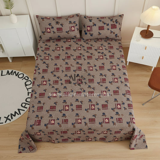 Crystal Cotton 3pc Bedsheet Rustic Floral