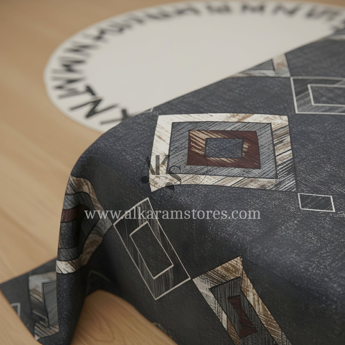 Crystal Cotton 3pc Bedsheet Black Rhombus