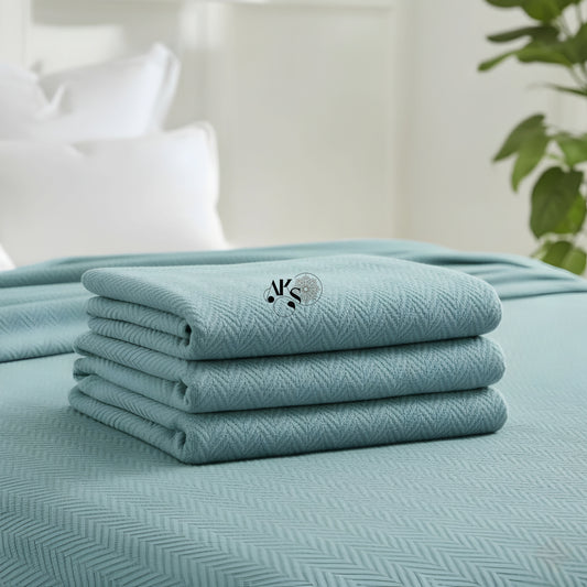 Thermal Blanket Cyan Blue