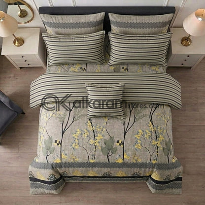 7pc Cotton Comforter Set Autumn
